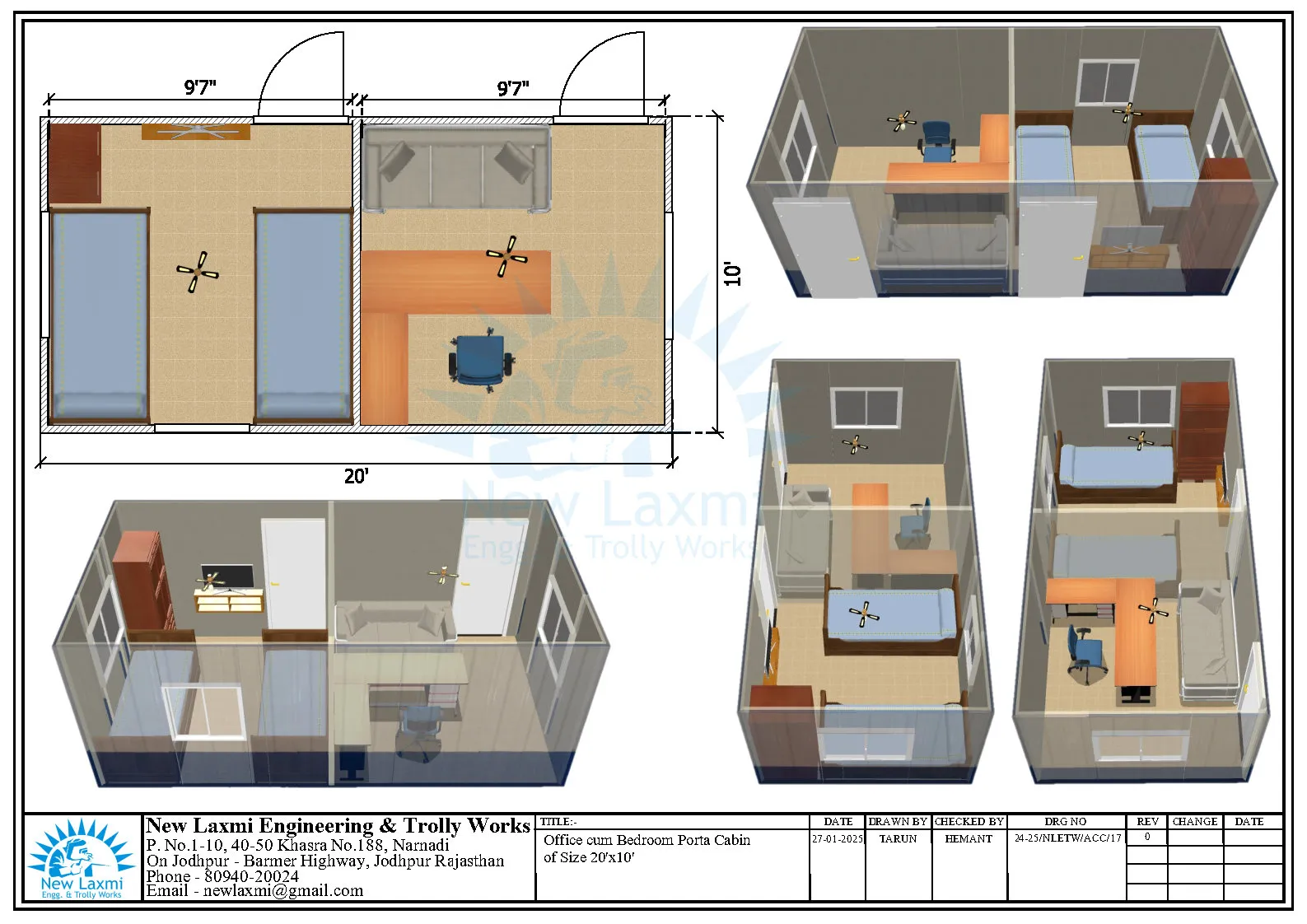 Office Cabin Layout